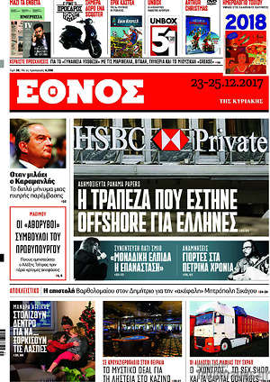 Έθνος - Η τράπεζα που έστηνε offshore για Έλληνες