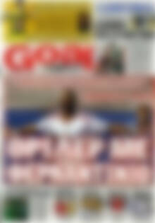 Πρωτοσέλιδο εφημερίδας Goal News - protoselida