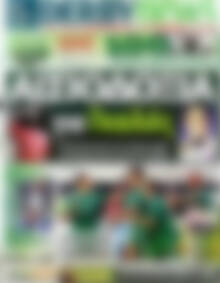 Πρωτοσέλιδο εφημερίδας Derby News - protoselida
