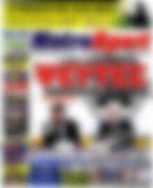 Πρωτοσέλιδο εφημερίδας MetroSport - protoselida