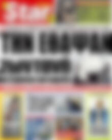 Πρωτοσέλιδο εφημερίδας Star press - protoselida