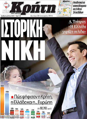 Πρωτοσέλιδο Νέα Κρήτη