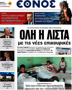 Έθνος: Όλη η λίστα με τις νέες επικουρικές
