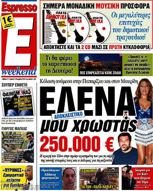 Espresso: Έλενα μου χρωστάς 250.000 €