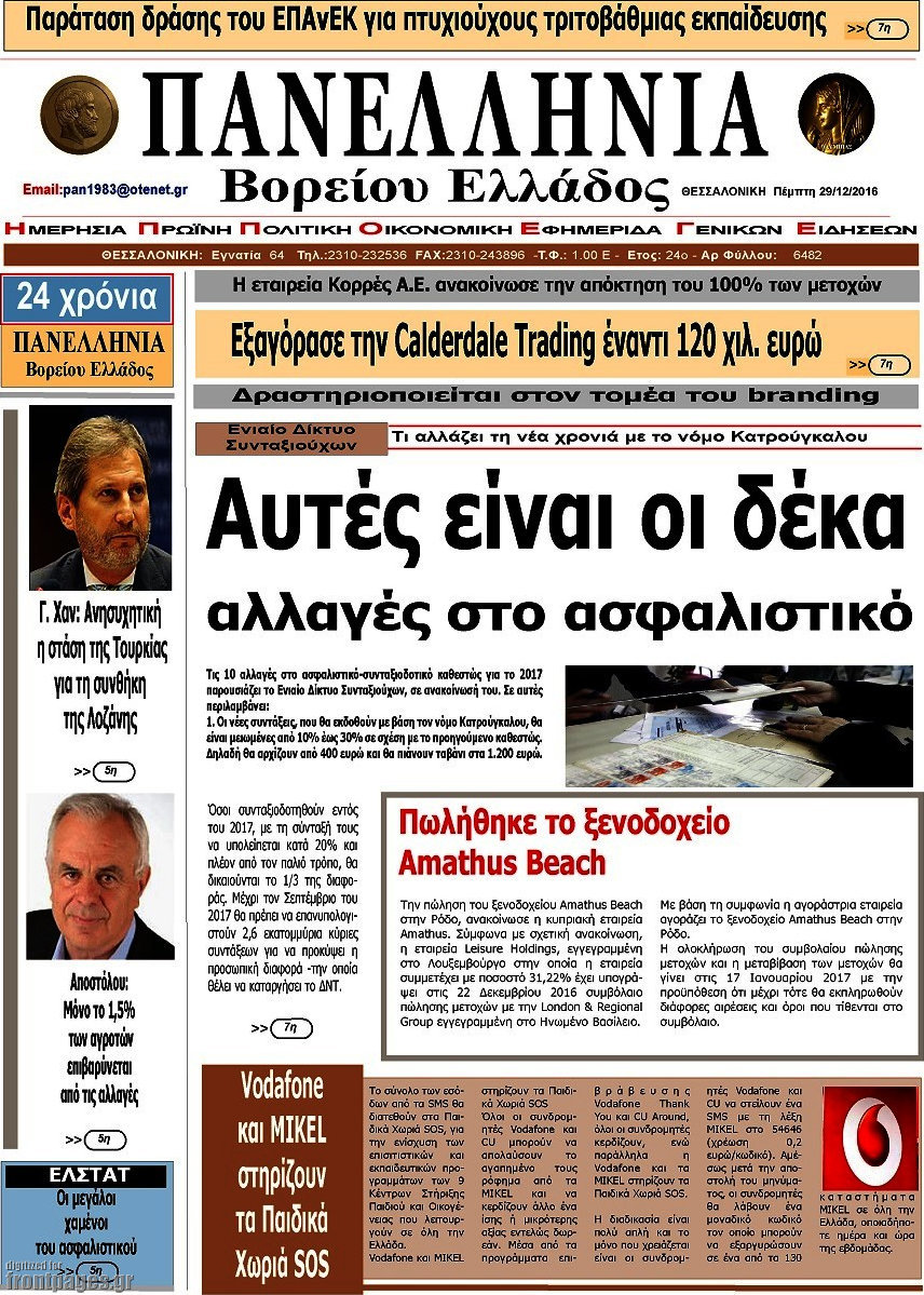 Πανελλήνια Β. Ελλάδος