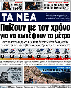 Τα Νέα: Παίζουν με τον χρόνο για να χωνέψουν τα μέτρα