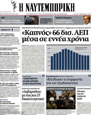 Η Ναυτεμπορική: "Καπνός" 66 δισ. ΑΕΠ μέσα σε εννέα χρόνια