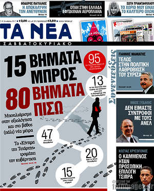 Τα Νέα: 15 βήματα εμπρός, 80 βήματα πίσω