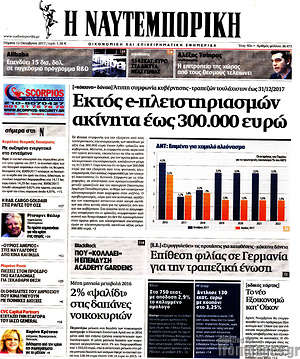 Η Ναυτεμπορική: Εκτός e-πλειστηριασμών ακίνητα έως 300.000 ευρώ
