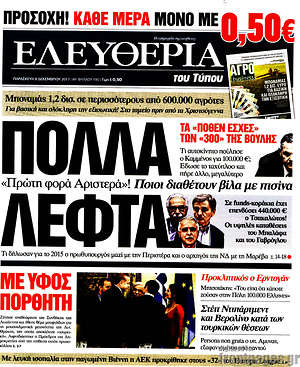 Ελευθερία: Πολλά λεφτά