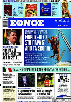 Έθνος: Μπρος - πίσω στο παρά 5' από τα Σκόπια
