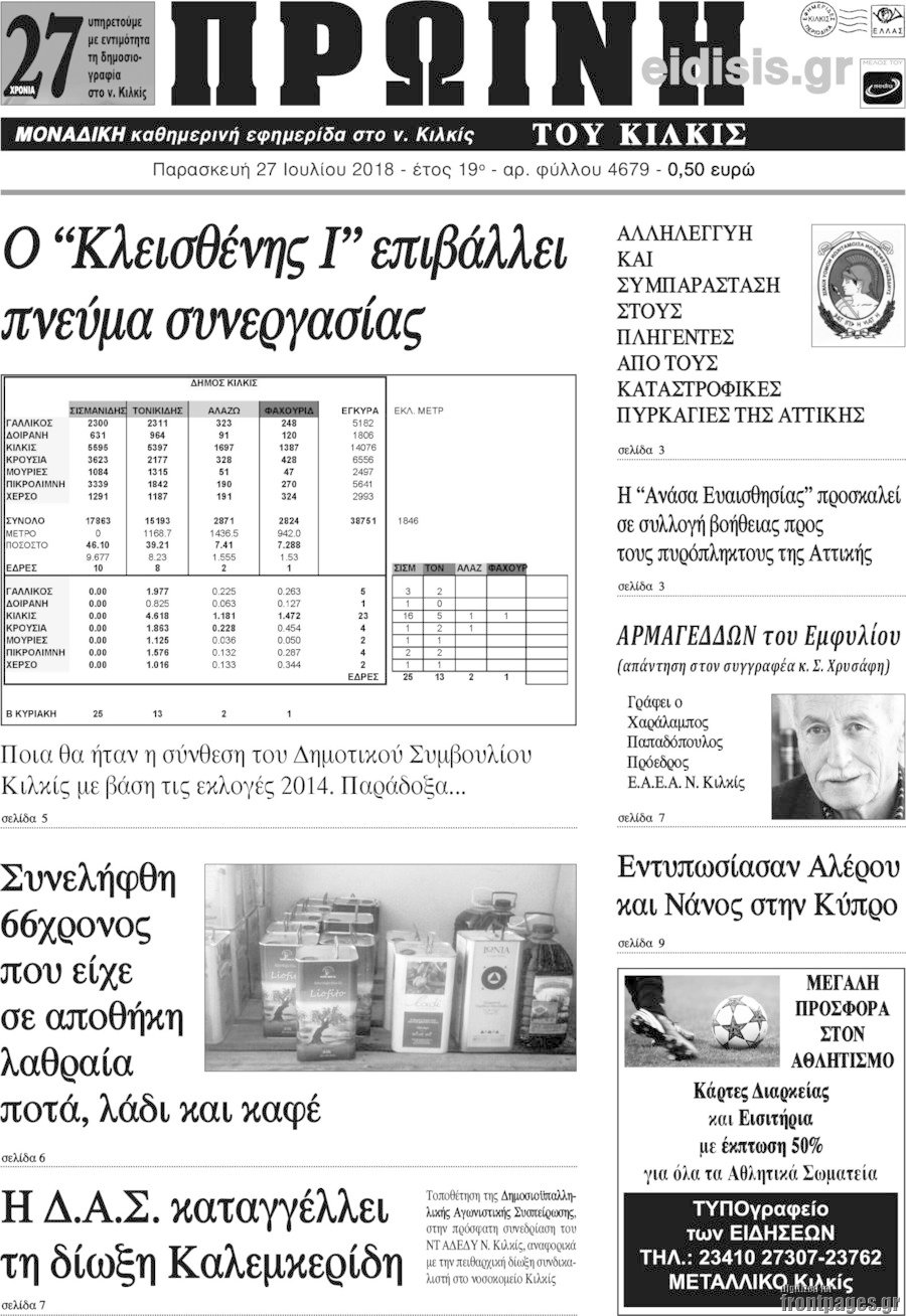 Πρωινή του Κιλκίς