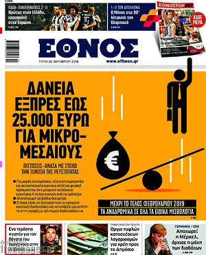 Έθνος: Δάνεια εξπρές έως 25.000 ευρώ για μικρο-μεσαίους
