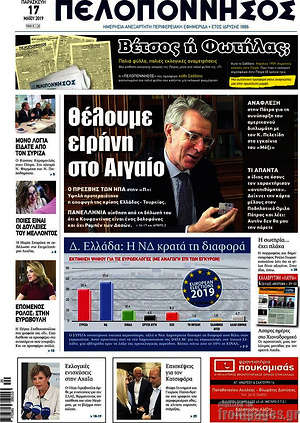 Πρωτοσέλιδο Πελοπόννησος