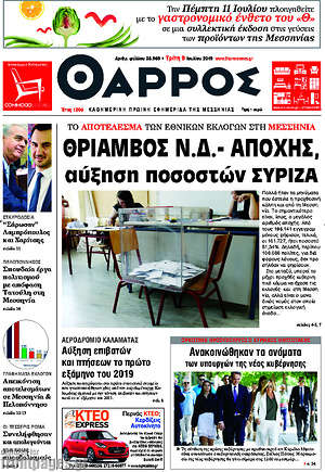 Πρωτοσέλιδο Θάρρος