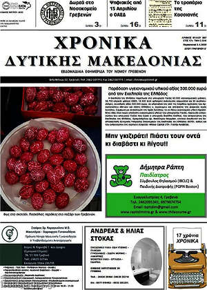 Πρωτοσέλιδο Χρονικά
