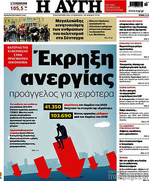 Αυγή: Έκρηξη ανεργίας προάγγελος για χειρότερα