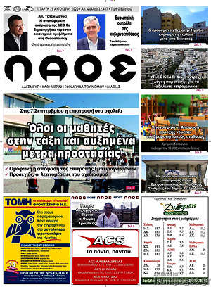 Πρωτοσέλιδο Λαός