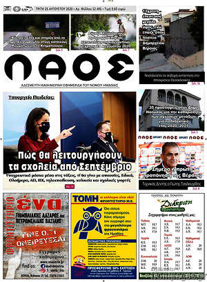 Πρωτοσέλιδο Λαός