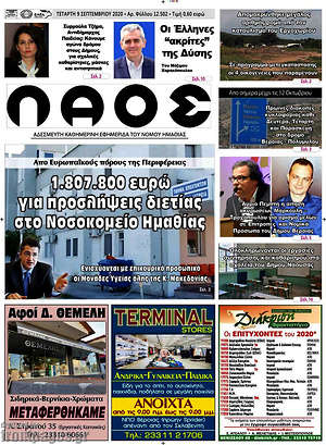 Πρωτοσέλιδο Λαός