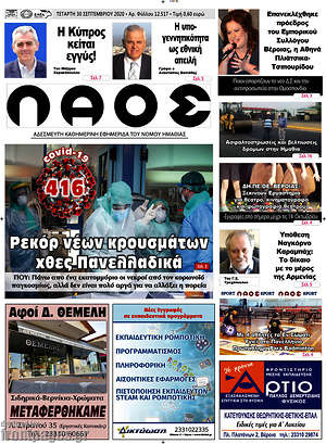 Πρωτοσέλιδο Λαός