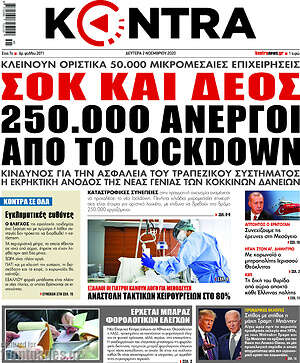 Kontra News: Σοκ και δέος. 250.000 άνεργοι από το lockdown