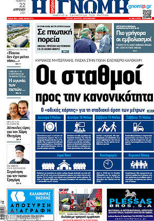 Πρωτοσέλιδο Η Γνώμη