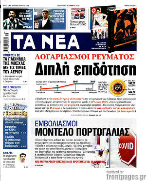 Τα Νέα: Λογαριασμοί ρεύματος: Διπλή επιδότηση