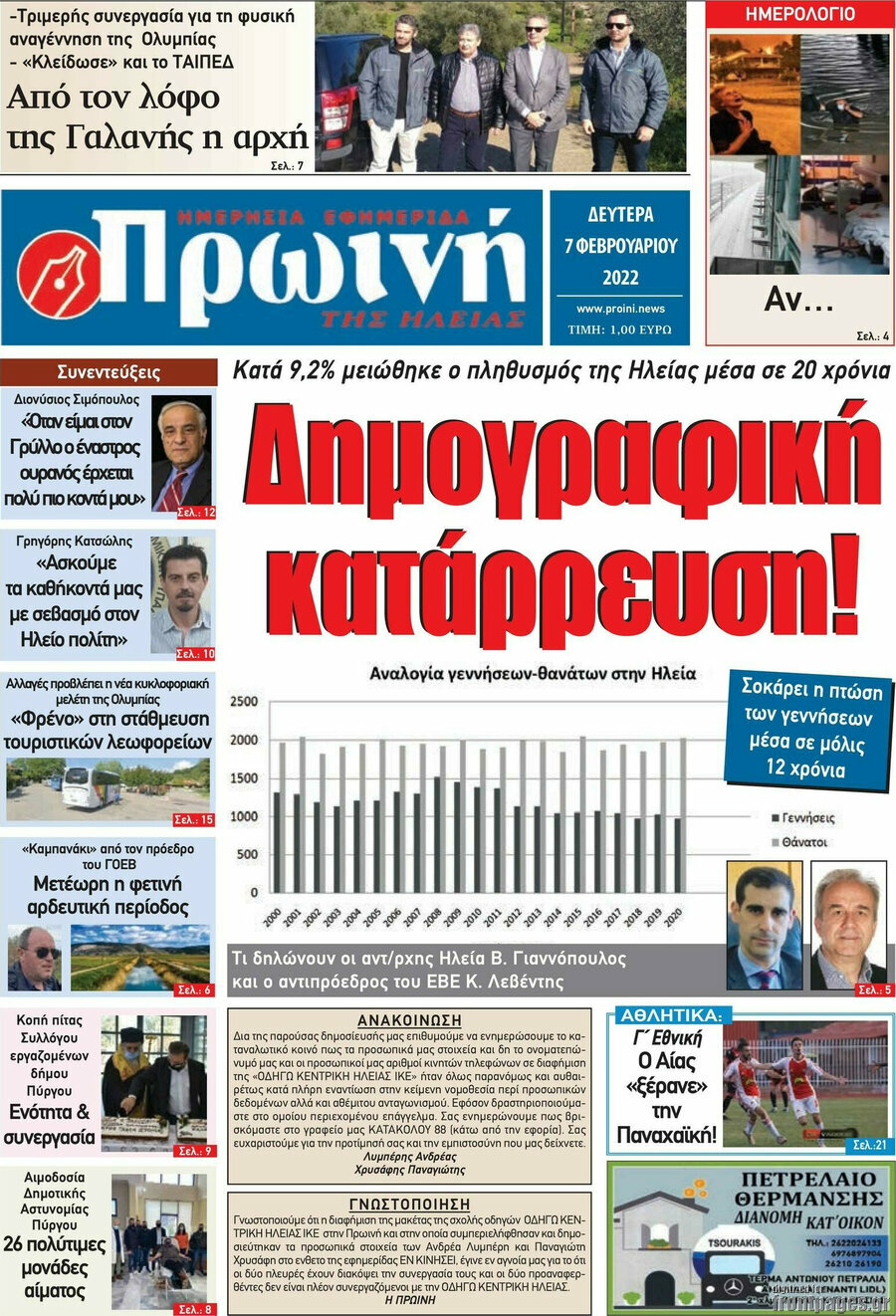 Πρωινή Ηλείας