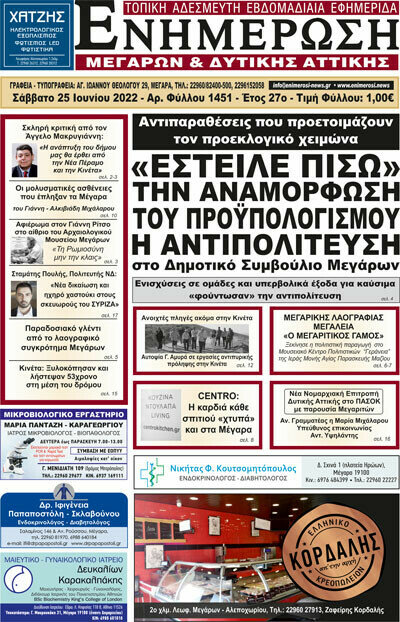 Ενημέρωση Μεγάρων