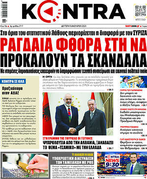 Kontra News: Ραγδαία φθορά στη ΝΔ προκαλούν τα σκάνδαλα