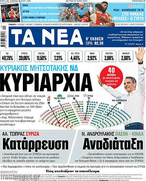 Τα Νέα: Κυριαρχία