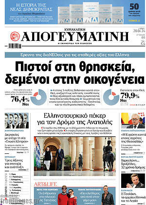 Απογευματινή: Πιστοί στη θρησκεία, δεμένοι στην οικογένεια