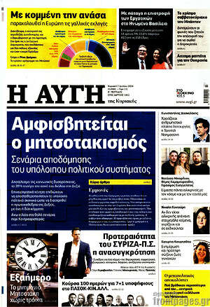 Αυγή: Αμφισβητείται ο μητσοτακισμός