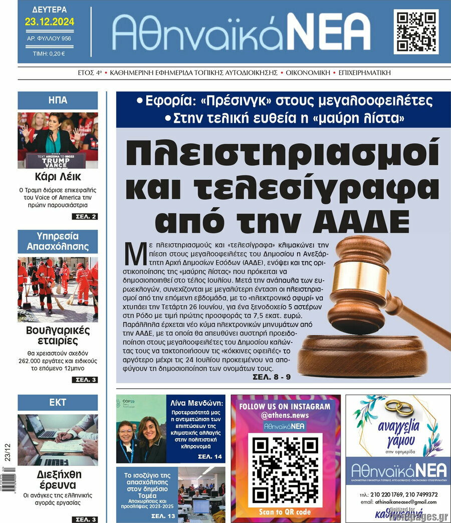 Αθηναϊκά Νέα
