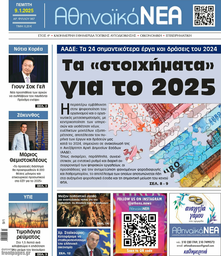 Αθηναϊκά Νέα