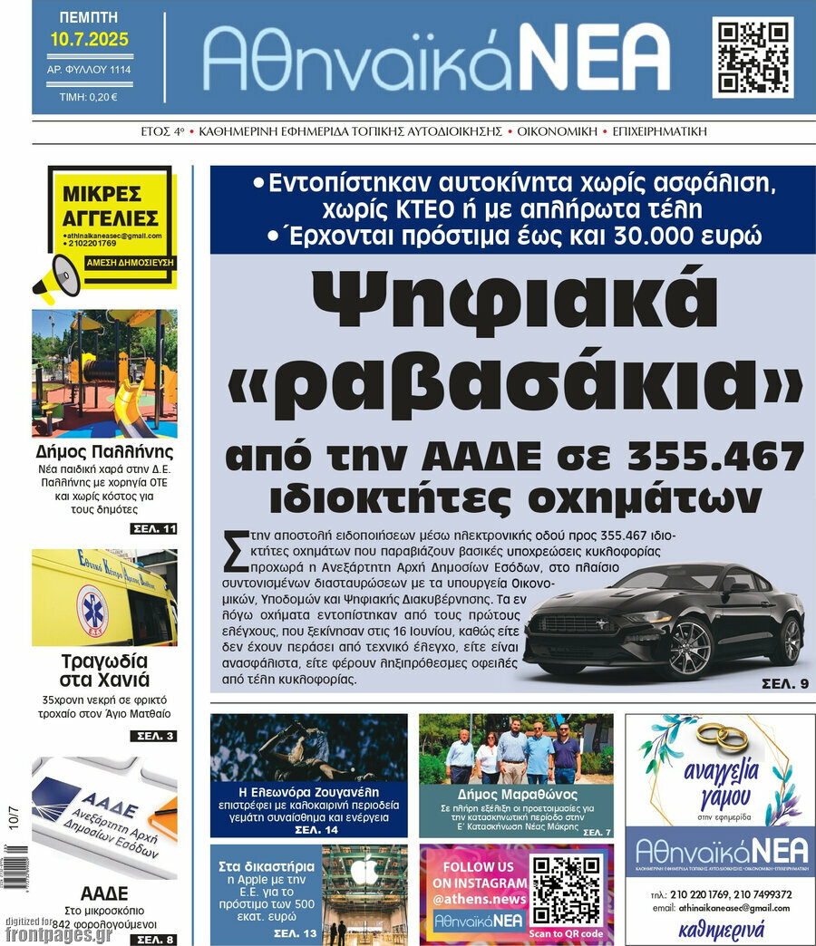 Αθηναϊκά Νέα