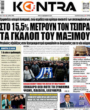 Kontra News: Στο 15,5% μετρούν τον Τσίπρα τα γκάλοπ του Μαξίμου