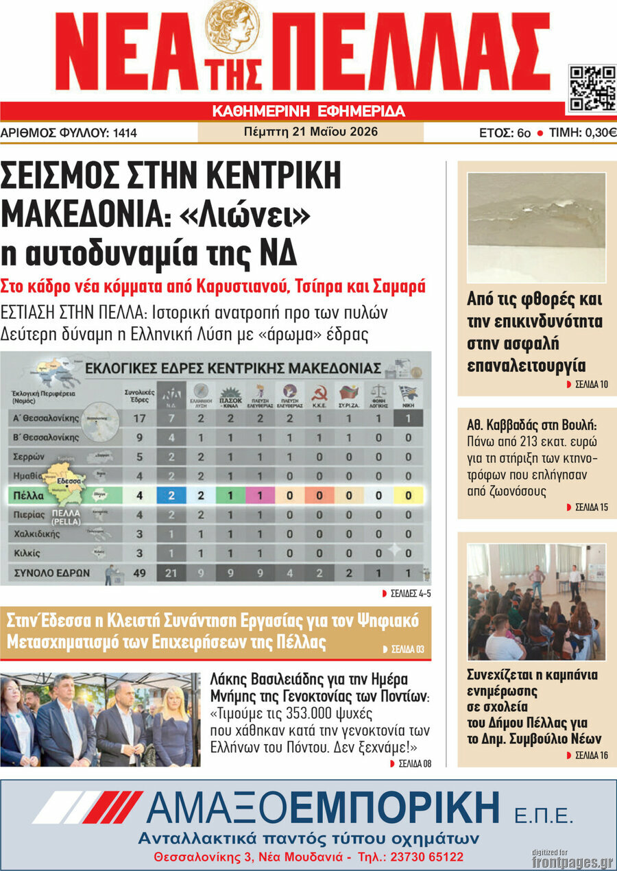 Νέα της Πέλλας