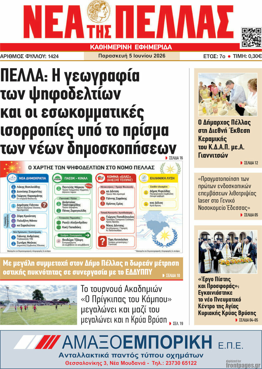 Νέα της Πέλλας