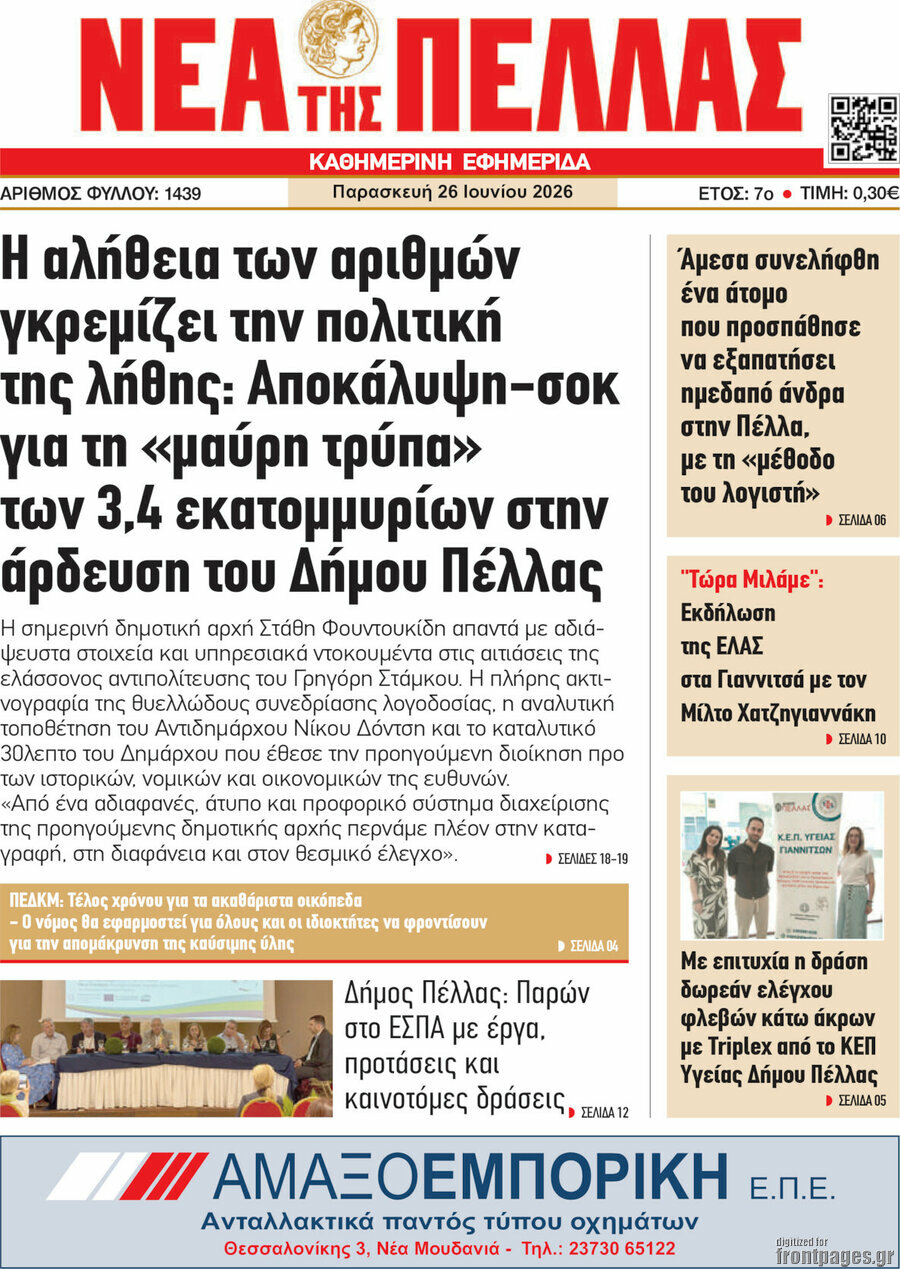 Νέα της Πέλλας