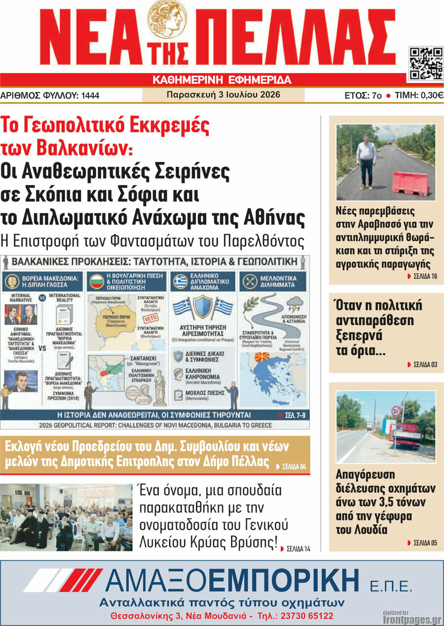 Νέα της Πέλλας