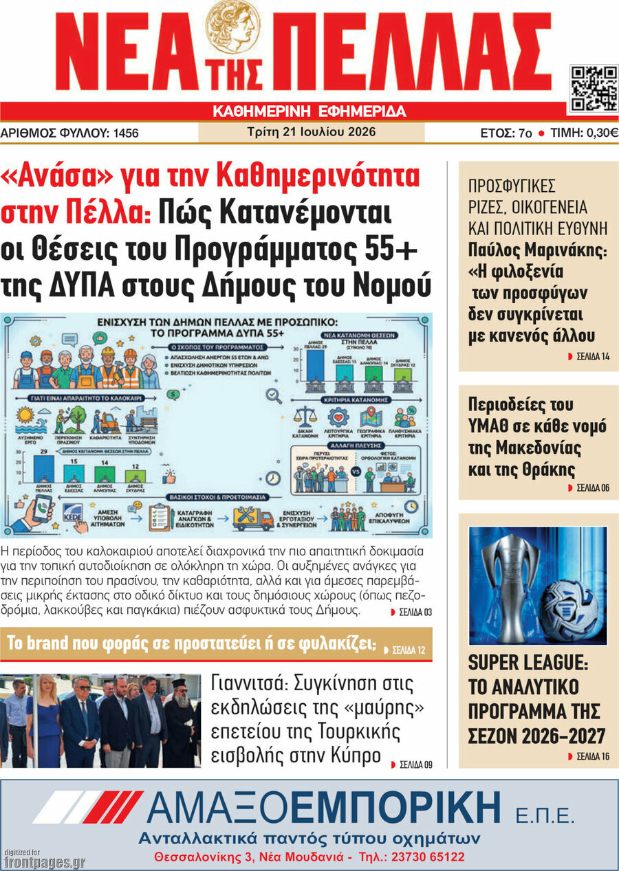 Νέα της Πέλλας