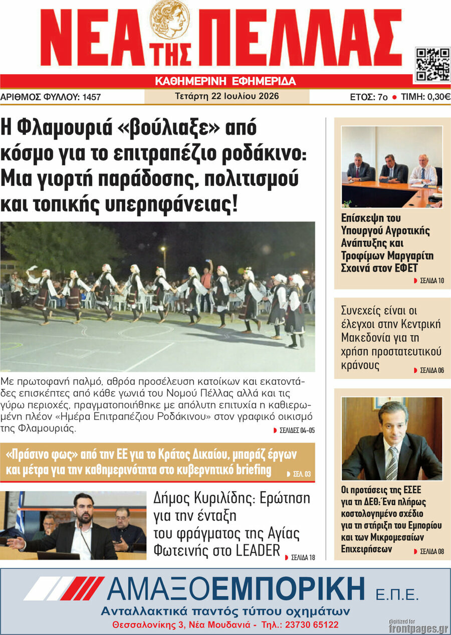 Νέα της Πέλλας