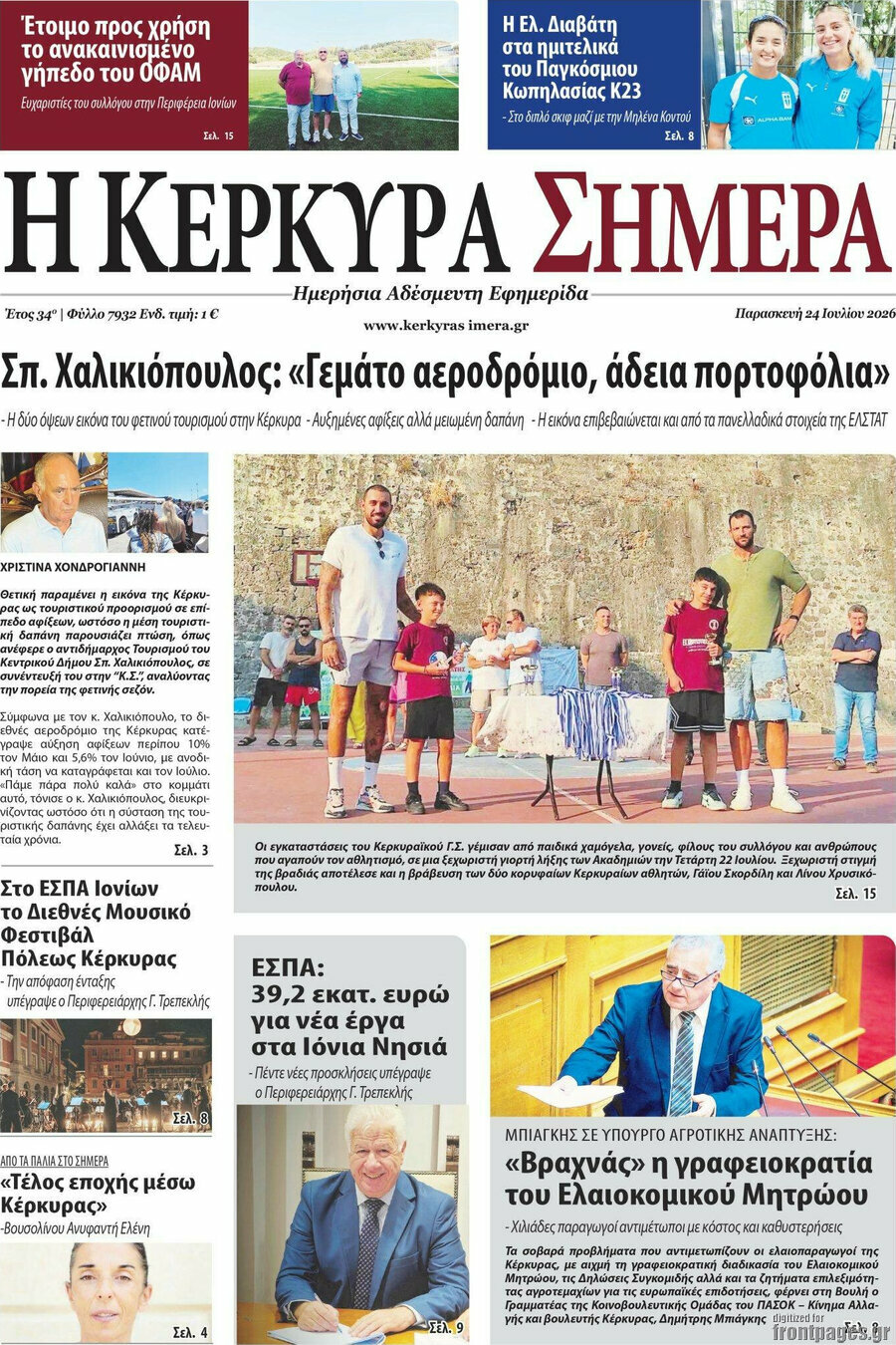 Η Κέρκυρα Σήμερα