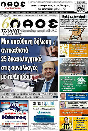 Πρωτοσέλιδο Λαός